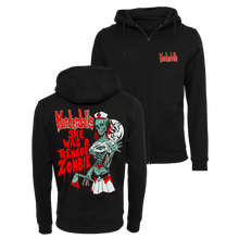 Load image into Gallery viewer, Murderdolls - She Was A Teenage Zombie Zip Hoodie - Black
