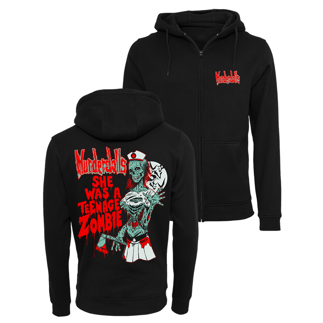 Murderdolls - She Was A Teenage Zombie Zip Hoodie - Black